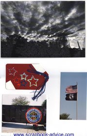 Vietnam Memorial Scrapbook Layout