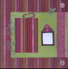 Scrapbook Layout with Scrapbook Ribbon